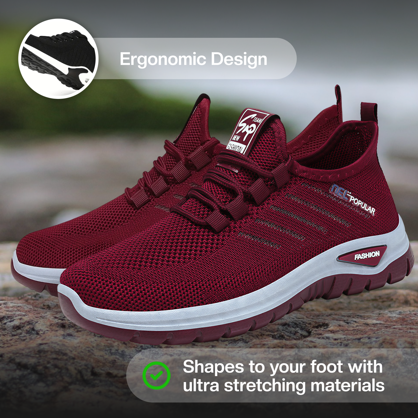 MS | Lightweight Orthopedic Breathable Mesh Sneakers